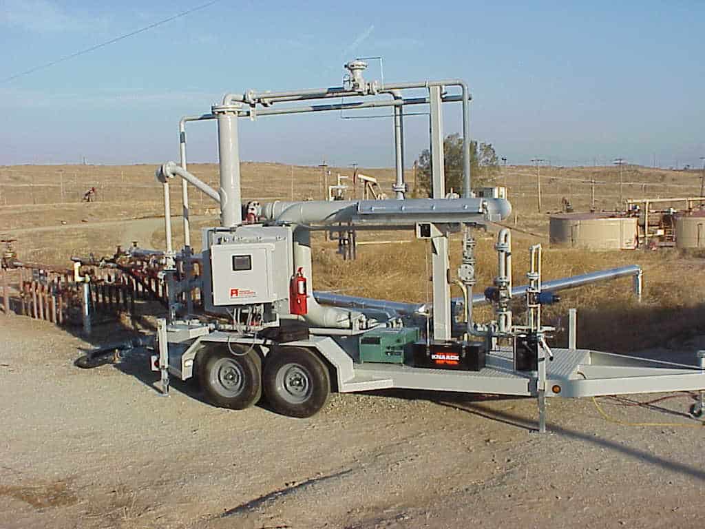 2-phase SR multiphase test separator mobile trailer